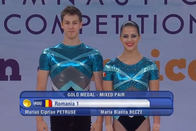 Marius Petruse este campion mondial la gimnastică aerobică!
