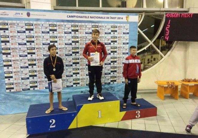 Inotatorul aradean Patrick Kugelman a obtinut doua medalii la nationale