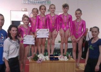 Gimnastele arădene au urcat pe podiumul naţional