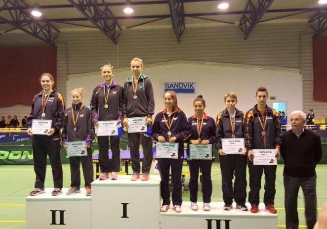 Patru medalii nationale la tenis de masa au fost cucerite de sportivii de la CSM Arad
