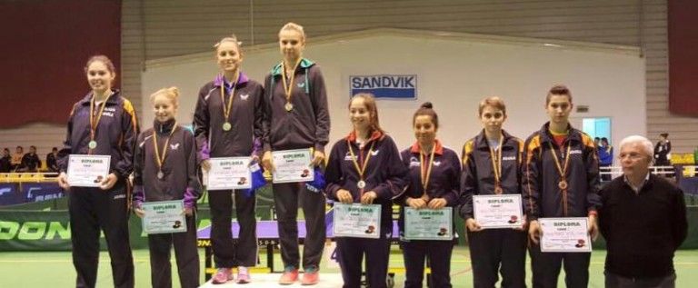 Patru medalii nationale la tenis de masa au fost cucerite de sportivii de la CSM Arad