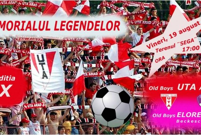  Old Boys UTA organizează vineri Memorialul Legendelor