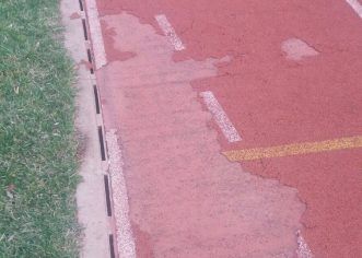 Dezastru pe stadionul Gloria! Pista de atletism, făcută praf