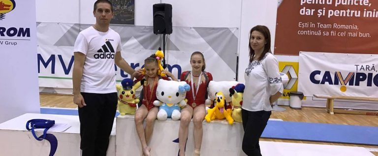 Gimnastele arădene au urcat pe podium la Cupa Petrom