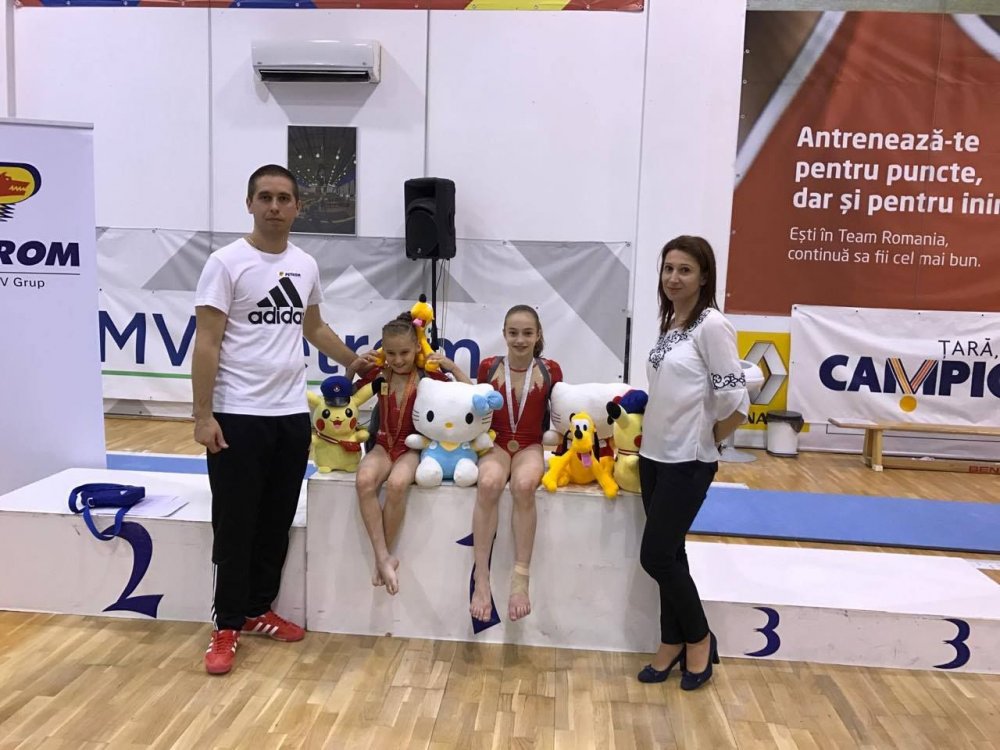  Gimnastele arădene au urcat pe podium la Cupa Petrom