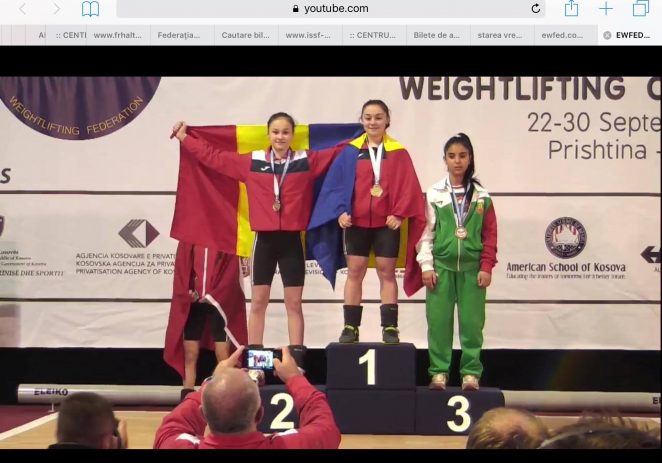 UPDATE: Aradul are dublă campioană europeană la haltere!