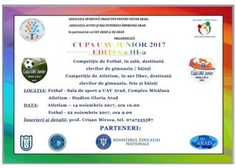 Cupa „UAV Junior” la atletism și fotbal