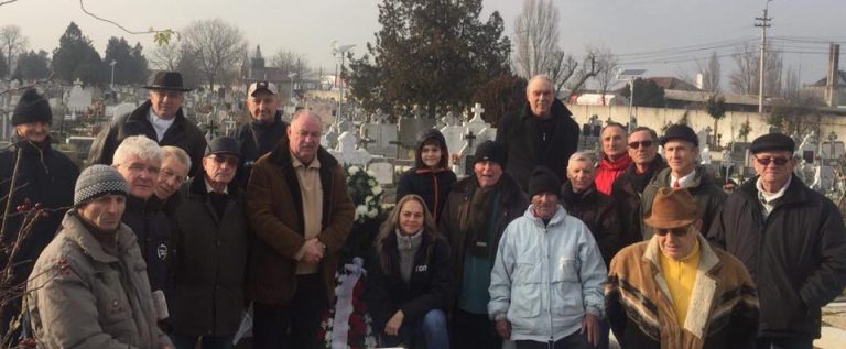 Foștii utiști și vagonari s-au reunit la Memorialul Brosovszky