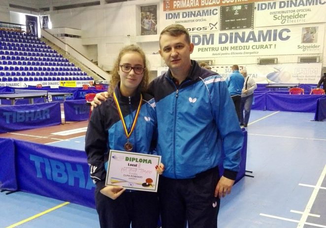 Medalie arădeană la Cupa României de tenis de masă