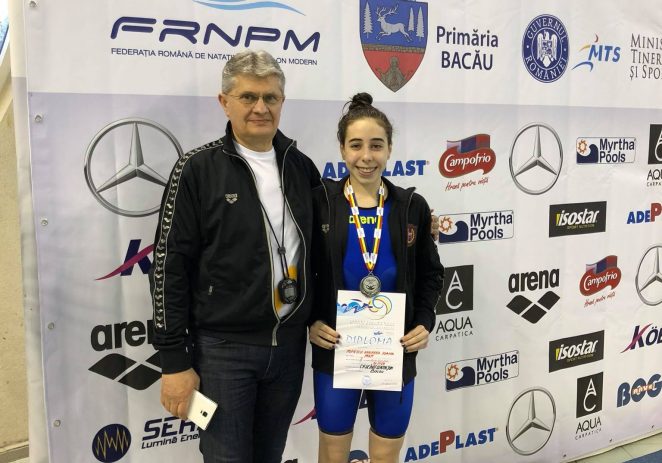 Înotătoarea Andreea Popescu, performeră la Naţionale!