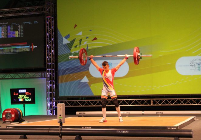 Halterofilul Cosmin Krupla e triplu medaliat european
