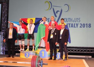 Halterofilul Emanuel Danciu e dublu medaliat european