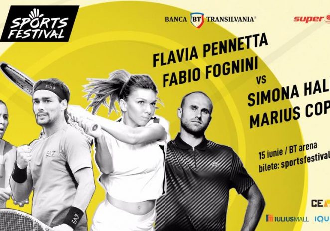 Halep şi Copil vor juca împreună, la Sports Festival