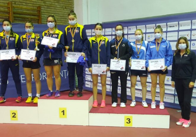 Irina Rus a urcat pe podiumul naţional al junioarelor, la tenis de masă