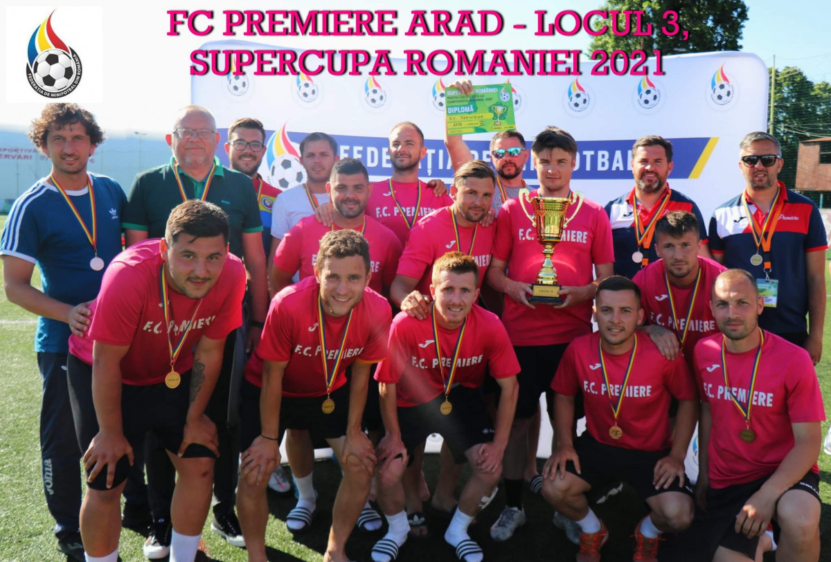 Premiere a luat bronzul la Supercupa României de minifotbal! Arădenii au şanse să joace în cupele europene