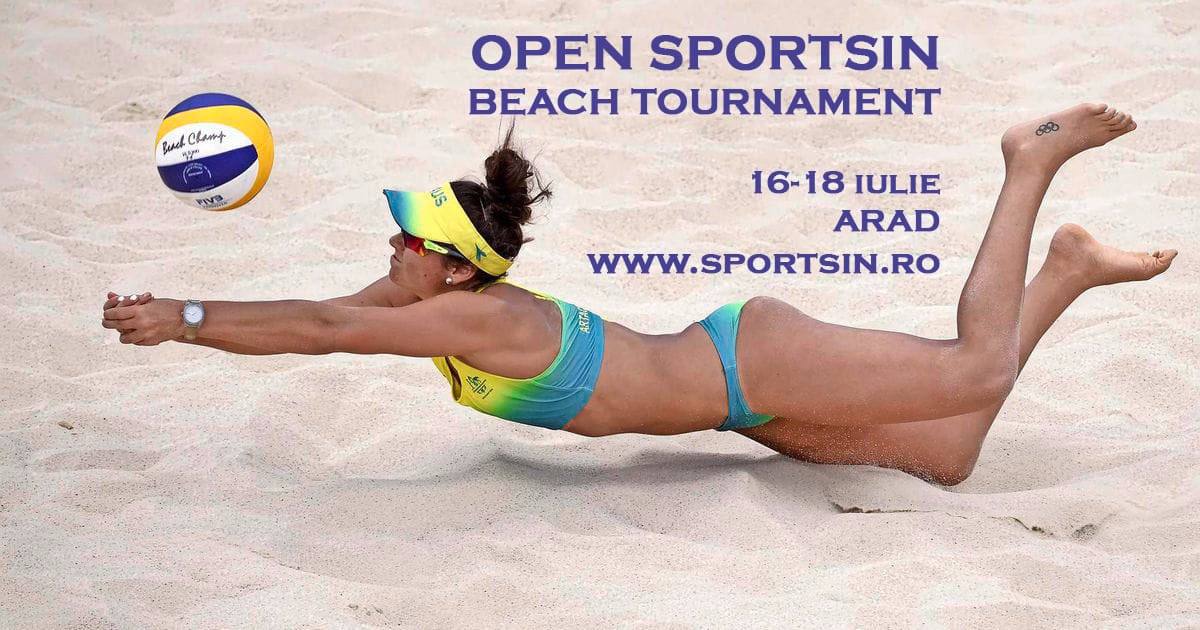  Clubul Sportsin din Arad organizează turneu de volei pe plajă pentru amatori