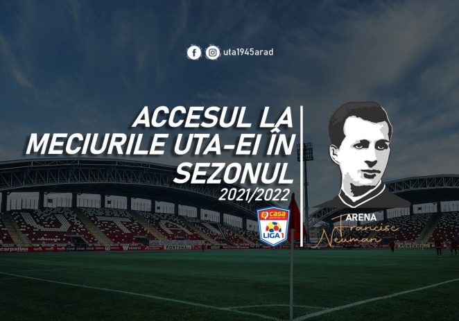 Meciurile UTA-ei se vor juca cu public, dar nu mai mult de 50 la sută din capacitatea stadionului