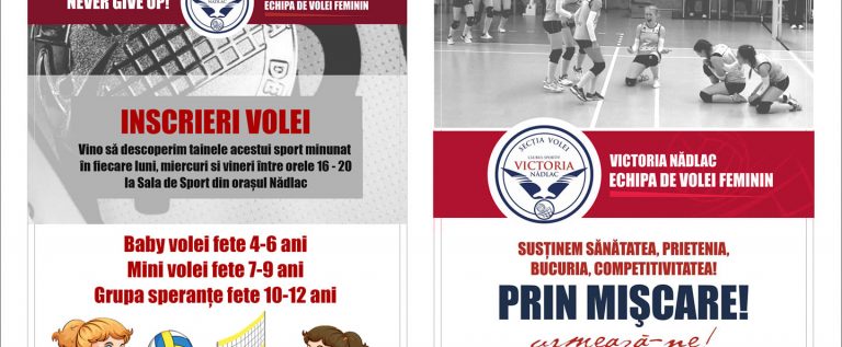 Victoria Nădlac caută noi talente în lumea voleiului