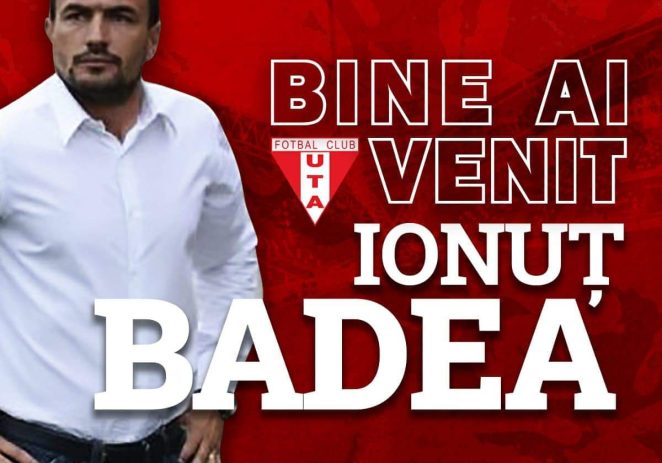 Ionuț Badea este noul antrenor al UTA-ei!