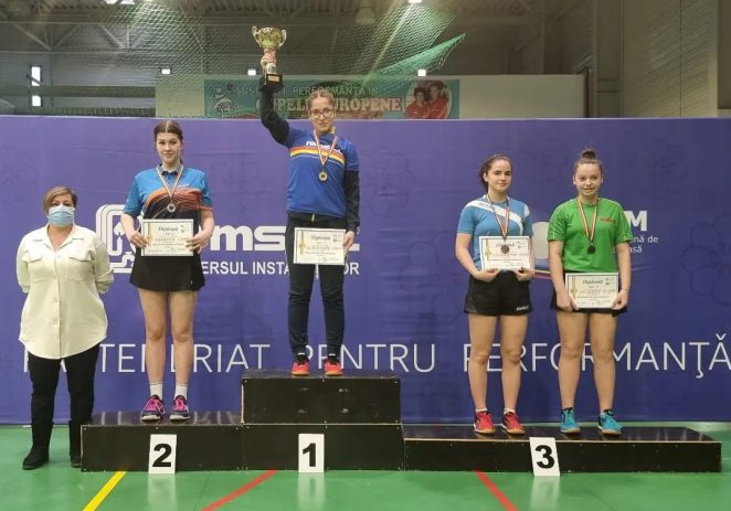 Tenis de masă: Alesia Sferlea a urcat de patru ori pe podiumul naţional al junioarelor II