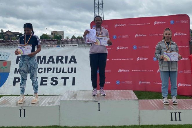 Atleta Vanessa Oriaku este campioană naţională U18 la aruncarea suliţei