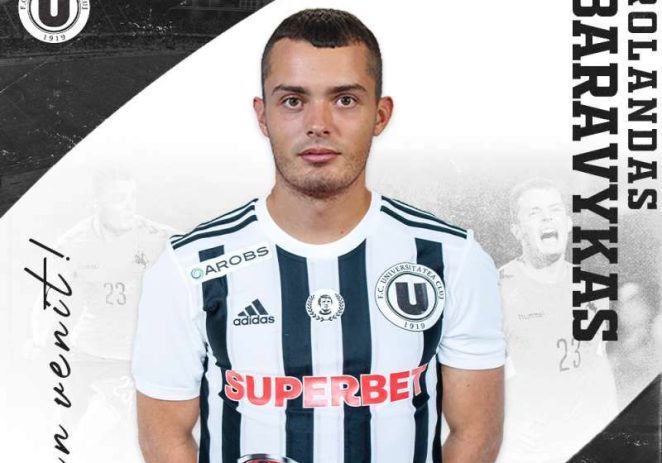 Ex-utistul Rolandas Baravykas a fost transferat de nou promovata în Liga 1, „U” Cluj