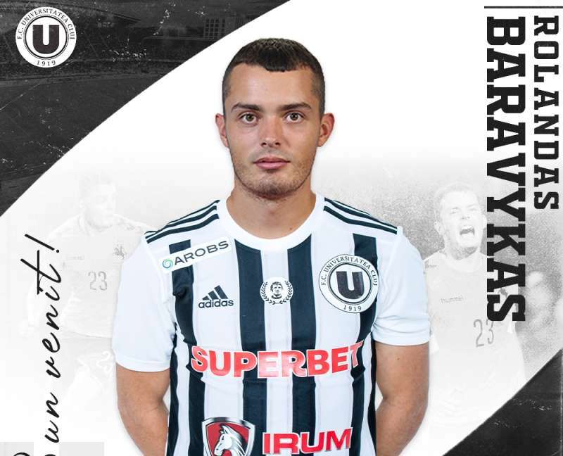  Ex-utistul Rolandas Baravykas a fost transferat de nou promovata în Liga 1, „U” Cluj