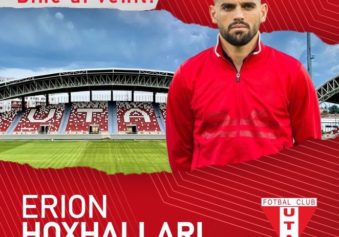 Este oficial: „internaţionalul” albanez Erion Hoxhallari întăreşte defensiva UTA-ei!