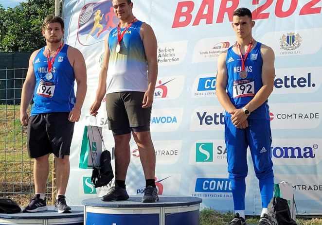 Atletul arădean Mihai Motorca este campion balcanic de cadeţi la aruncarea discului!