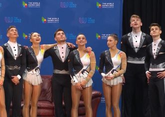 Gimnastul arădean Darius Branda a urcat pe podiumul mondial de aerobic!