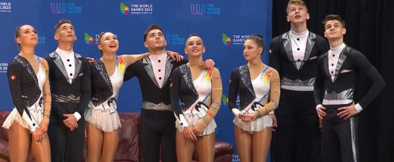 Gimnastul arădean Darius Branda a urcat pe podiumul mondial de aerobic!