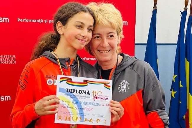  Atleta Denise Bejan, convocată la doar 13 ani sub tricolor