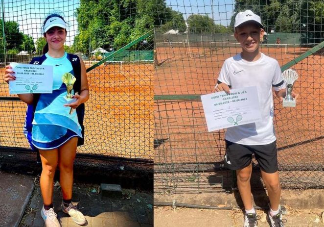 Maria Mateaș și Ayan Coman s-au remarcat la Cupa Tenis Profi, de la Arad