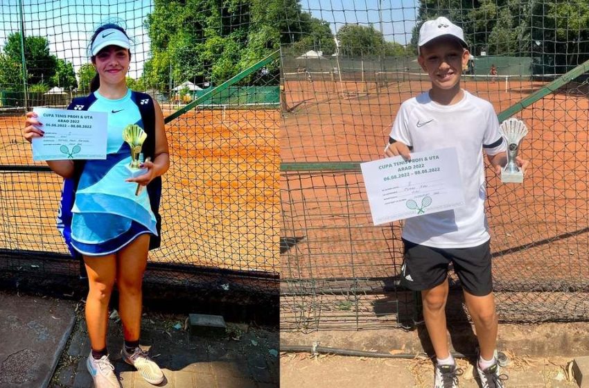  Maria Mateaș și Ayan Coman s-au remarcat la Cupa Tenis Profi, de la Arad