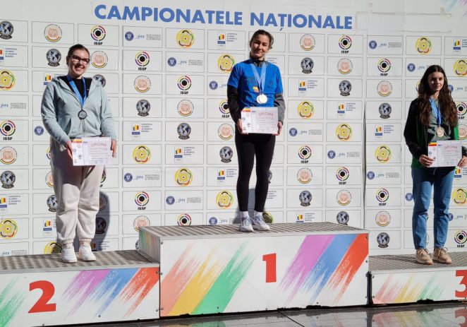 Daria Haristiade a țintit trei medalii pentru CSM Arad, la finala națională de glonț a senioarelor