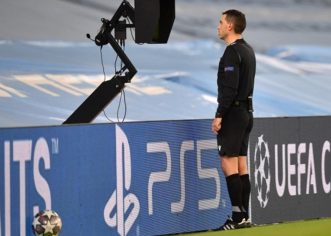 Ovidiu Hațegan, în camera VAR la un meci din Europa League