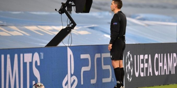 Ovidiu Hațegan, în camera VAR la un meci din Europa League