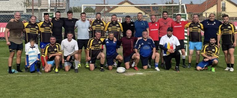 Festival al rugby-ului la Arad: veteranii din vest au jucat și ei, pe „Banatul”