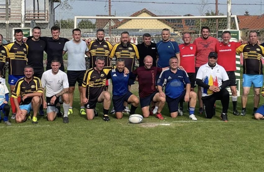  Festival al rugby-ului la Arad: veteranii din vest au jucat și ei, pe „Banatul”