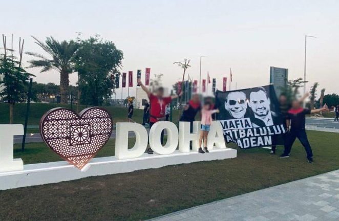 Mesajul „Mafia fotbalului arădean” a ajuns și la Cupa Mondială din Qatar