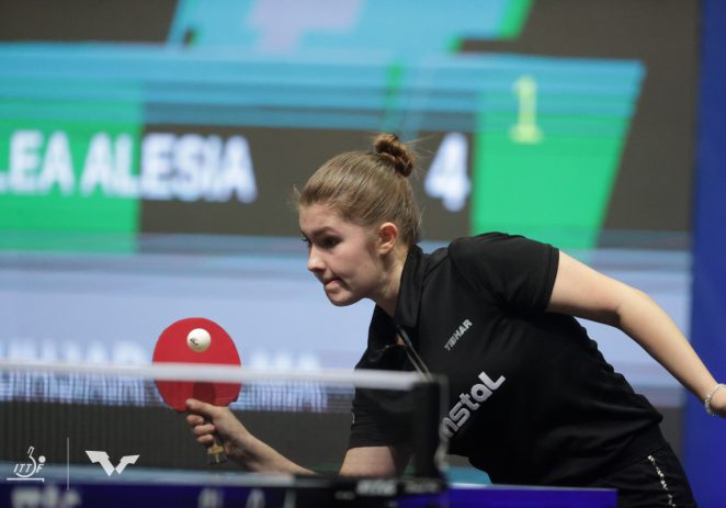 Fata de aur a tenisului de masă arădean: Alesia Sferlea și-a mai asigurat o medalie la Mondial, în proba de dublu