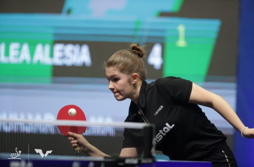  Fata de aur a tenisului de masă arădean: Alesia Sferlea și-a mai asigurat o medalie la Mondial, în proba de dublu