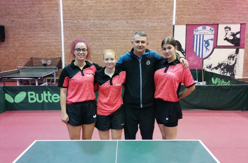  Pe podium în Superliga de tenis de masă, fetele de la CSM Arad își joacă medalia la început de ianuarie