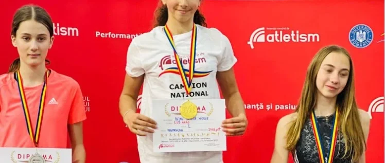 Arădeanca Denise Bejan este campioană națională la pentathlon, categoria U16