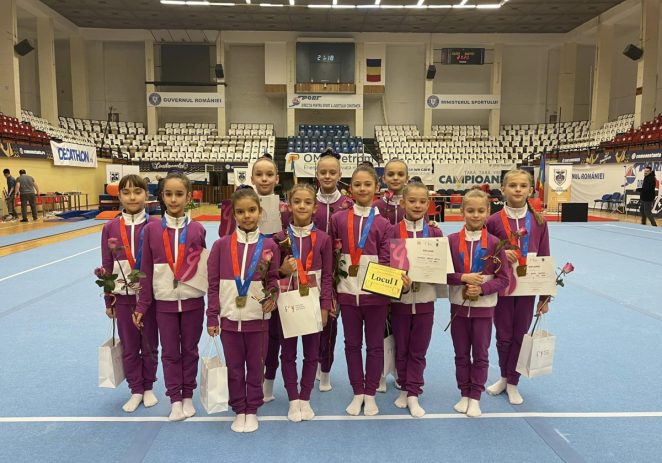 Gimnastele de la CSM Arad au urcat pe podium la prima etapă națională a junioarelor II și III