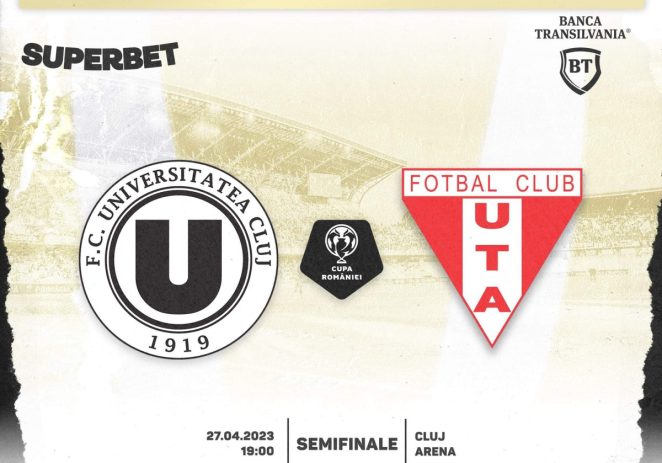 Este oficial: semifinala de Cupă dintre „U” și UTA se joacă pe Cluj Arena