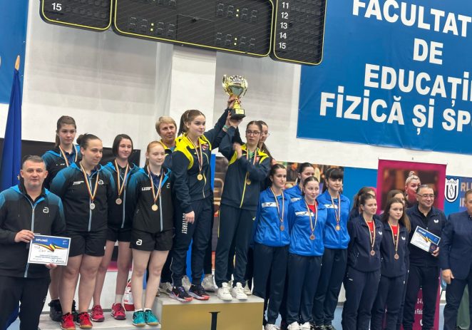 Echipa de junioare a CSM Arad este vicecampioană națională la tenis de masă!