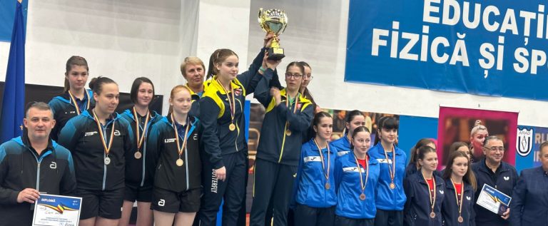 Echipa de junioare a CSM Arad este vicecampioană națională la tenis de masă!