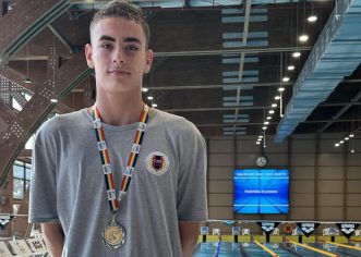Luca Ciorgan, înotător la CSM Arad, este dublu medaliat la Cupa României