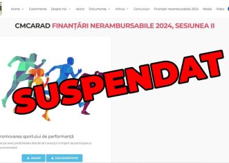 O nouă lovitură pentru sportul de performanță din Arad! CMCA a suspendat a doua sesiune de finanțări